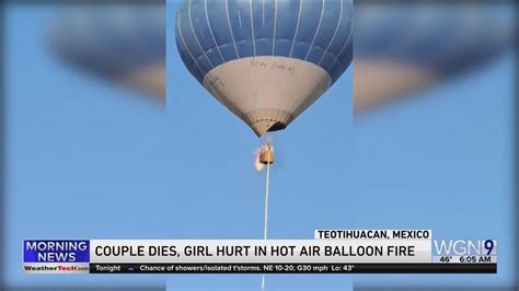 Couple killed, girl injured in hot air balloon fire near Mexico City